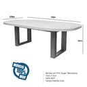 Ver imagem 3 de Sala de Jantar 196x90 Mdf/vidro 6 Cadeiras Karen Bom Pastor