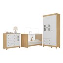 Ver imagem 2 de Quarto de Bebê Completo com Berço 3 em 1 para Colchão 130x60cm Nina Multimóveis Mp4558