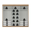 Ver imagem 5 de Guarda Roupa Casal 3 Portas 6 Gavetas 238cm com Espelho
