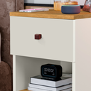 Ver imagem 3 de Mesa De Cabeceira Mudo Box Quarto Cama Naty OffWhite Nature