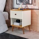 Ver imagem 5 de Mesa De Cabeceira Mudo Box Quarto Cama Naty OffWhite Nature