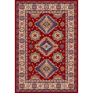 Tapete Persa Kasakh 3x4M Vermelho Industrializado