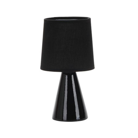 Luminária Abajur Taschibra Pottery 25cm E27 Bivolt Preto