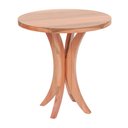 Ver imagem 1 de Mesa Lateral Média Tampo Madeira Maciça Natural