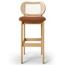 Ver imagem 6 de Kit 02 Banquetas Altas Para Cozinha Bancada Sala Tela Betta Fixa L02 Bouclê Terracota - Lyam Lyam De