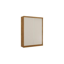 Roupeiro Jukey 1.74m 2 portas correr cor Nature / Off white ROBEL 55 - 3