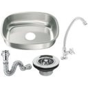Ver imagem 1 de Cuba Inox 41X32X11+ Sifão Cromo + Válvula 02 + Torneira C31