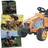 Trator Eletrico Infantil Biemme Country com Caçamba 6v Amarelo - 4