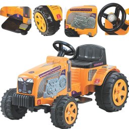 Trator Eletrico Infantil Biemme Country com Caçamba 6v Amarelo - 3