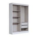 Ver imagem 5 de Guarda-roupa Solteiro Splendore 4 Portas 2 Gavetas com Espelho 100% Mdf Branco - Panorama Móveis