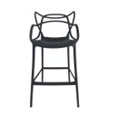 Ver imagem 4 de Conjunto 4 Banqueta Allegra Alta Master Preta Polipropileno