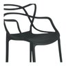 Conjunto 4 Banqueta Allegra Alta Master Preta Polipropileno - 5