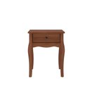 Ver imagem 4 de Cômoda de Cabeceira Leone 01 Gaveta Corrediça Telescópica Madeira Elegante Castanho Idimex