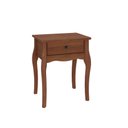 Ver imagem 3 de Cômoda de Cabeceira Leone 01 Gaveta Corrediça Telescópica Madeira Elegante Castanho Idimex