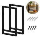 Ver imagem 2 de Suporte Prateleira Dupla 20cm Estilo Industrial 2 Peças