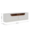 Ver imagem 6 de Bancada Santorini 200cm 4 Portas de Giro - Ssx Multicoisas