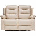 Ver mais imagens de Poltrona Reclinável Elétrica 2 Lugares Cinema com Massagem Montelli L07 Couríssimo Bege - Lyam Decor