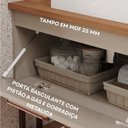 Ver imagem 6 de Gabinete Suspenso com Cuba, Painel Ripado e Espelheira 80cm Mari Espresso Móveis Bege/Cappuccino