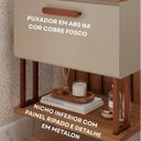 Ver imagem 4 de Gabinete Suspenso com Cuba, Painel Ripado e Espelheira 80cm Mari Espresso Móveis Bege/Cappuccino