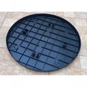 Ver imagem 1 de Tampo para Mesa Tambor Bistro Bar Redonda em Plástico com Garras 60cm Preto Convenienza