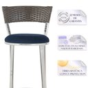 Ver imagem 3 de Banqueta Bistro para Bar, Cozinha, Balcão em Alumínio e Fibra Tc Zanutto 5 Unidades Argila