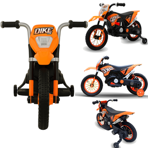 Mini Moto Elétrica Infantil Radical Bang Toys Laranja 12v