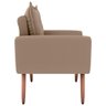 Jogo de Poltronas Decorativas Park Suede Bege - 3