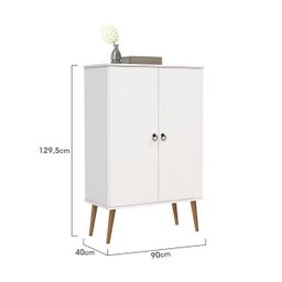 Sapateira 2 Portas Retrô Spazio Patrimar Móveis - 3