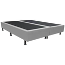 Ver imagem 1 de Cama Base Box Casal Bipartido Suede Branco 138x188