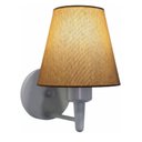Ver imagem 1 de Arandela Parede Vivare Md-2004 Cinza Cúpula em Tecido - Bivolt Cinza-palha 127-220v