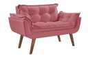 Ver imagem 1 de Poltrona Namoradeira Opala Pe Palito Rosa