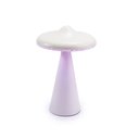 Ver imagem 1 de Luminaria Decor Usb Cogumelo em Metal Branca com Led 18,5cm