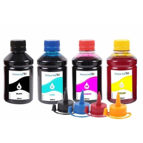 Kit 4 Tintas para Hp Ink Tank 416 |gt51|gt52 250ml Inova Ink