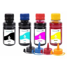 Kit 4 Tintas para HP Deskjet GT 5822|GT51|GT52 100ml Inova Ink - 1