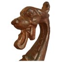 Ver imagem 4 de Puxador Dragão Em Ferro Colonial Rústico Gigante Porta 48 Cm