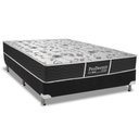 Ver imagem 1 de Cama Box Casal: Colchão Molas Probel Bonnel Prodormir Sleep + Base Crc Suede Black(138x188)