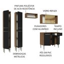 Ver imagem 5 de Armário de Cozinha Completa 229cm Rustic/Preto Emilly Madesa 06