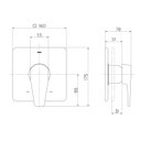 Ver imagem 3 de Acabamento de Chuveiro/ducha Higiênica Monocomando Lift Docol Cromado Base Deca