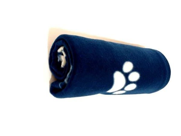 Manta Pet Cobertor Soft Azul Marinho Tam M Para Cães E Gatos - 3