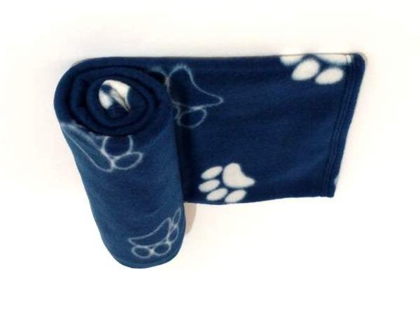 Manta Pet Cobertor Soft Azul Marinho Tam M Para Cães E Gatos - 6
