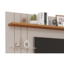 Ver imagem 6 de Painel Home P/tv até 50 Polegadas Valência Plus C/ Prateleira e Nichos 160x135cm Cinamomo/off