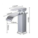 Ver imagem 1 de Torneira para Banheiro Monocomando Baixa Quadrada Cascata
