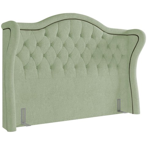 Cabeceira Cama Box Casal 140 Cm P05 Lisboa Bouclê Oliva - Lyam Decor