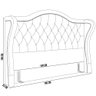 Cabeceira Cama Box Casal 140 Cm P05 Lisboa Bouclê Oliva - Lyam Decor - 5