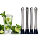 Ver imagem 1 de Kit 04 Socador Macerador Inox Drinks Caipirinha Bartender