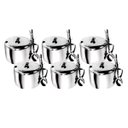 Ver imagem 1 de Kit 06 Açucareiro Inox com Colher para sua Cozinha 250ml