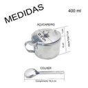 Ver imagem 4 de Kit 06 Açucareiro Inox com Colher para sua Cozinha 250ml