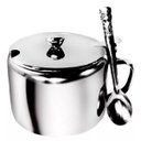 Ver imagem 2 de Kit 06 Açucareiro Inox com Colher para sua Cozinha 250ml