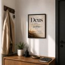 Ver imagem 4 de Quadro Decorativo Deus Tem o Tempo Certo Fé Isaías 60:22