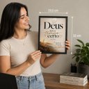 Ver imagem 5 de Quadro Decorativo Deus Tem o Tempo Certo Fé Isaías 60:22